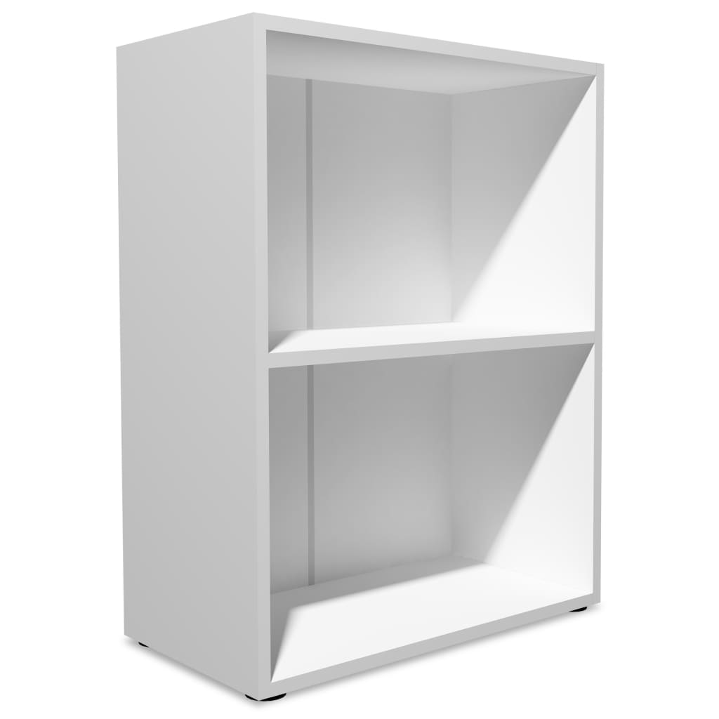Bookshelf Chipboard White - 60×31×78cm