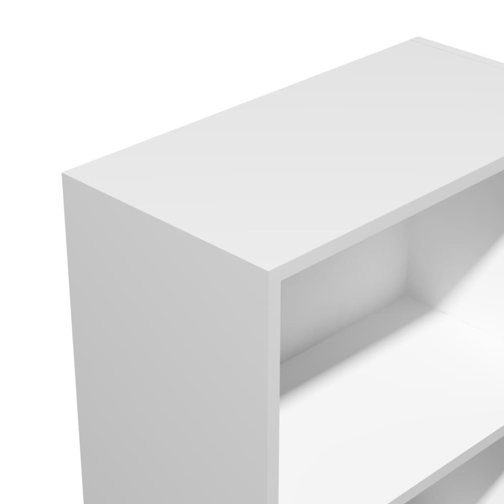 Bookshelf Chipboard White - 60×31×116.5cm