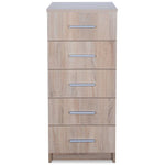 Tall Chest of Drawers Chipboard Oak