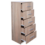 Tall Chest of Drawers Chipboard Oak