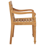 Batavia Chairs 2 pcs Solid Teak Wood