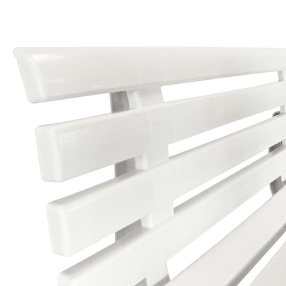 Garden Bench 145,5 cm Plastic White