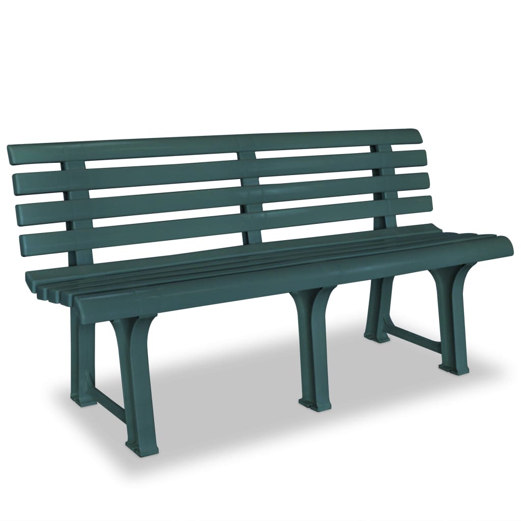 Garden Bench 145,5 cm Plastic Green