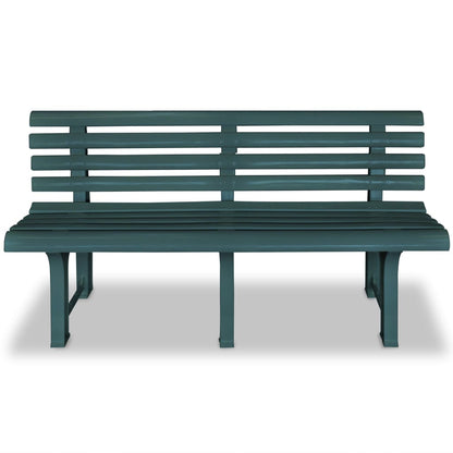 Garden Bench 145,5 cm Plastic Green