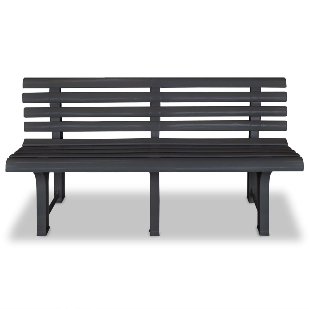 Garden Bench 145,5 cm Plastic Anthracite