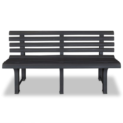Garden Bench 145,5 cm Plastic Anthracite
