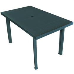 Garden Table Green Plastic