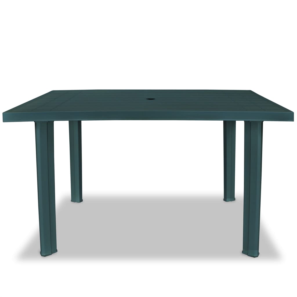Garden Table Green Plastic - 126×76×72cm