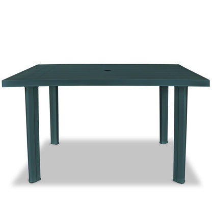 Garden Table Green Plastic - 126×76×72cm