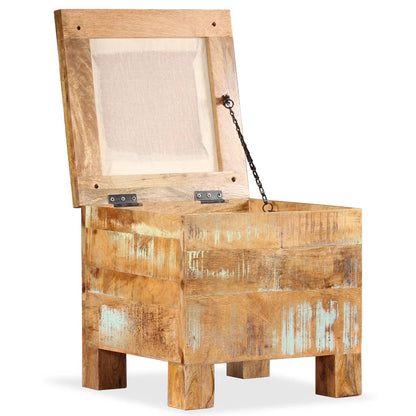 Storage Bench Solid Brown Reclaimed Wood