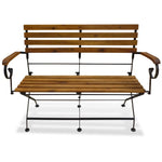 Folding Garden Bench 112 cm Solid Acacia Wood