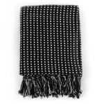Throw Cotton Soft Squares Black
