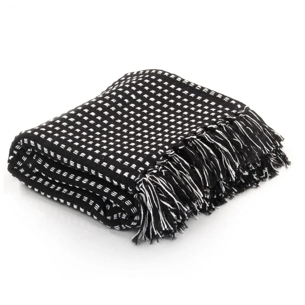  Throw Cotton Squares Black