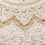 Area Rug Braided Jute Printed 150 cm Round