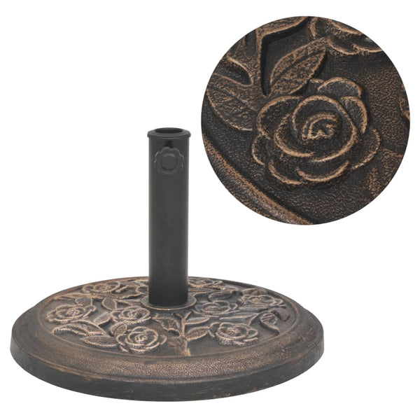  Parasol Base Resin Round Bronze 9 kg