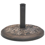 Parasol Base Resin Round Bronze 9 kg