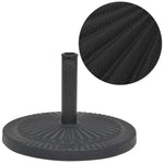 Parasol Base Resin Round Black 14 kg