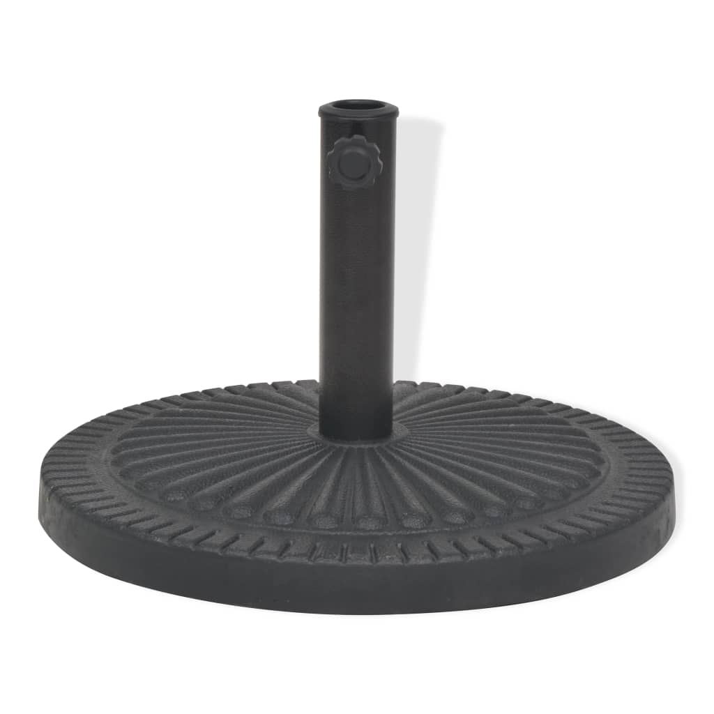 Parasol Base Resin Round Black 14 kg