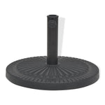 Parasol Base Resin Round Black 14 kg