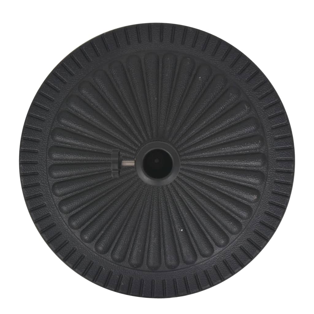 Parasol Base Resin Round Black 14 kg