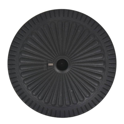 Parasol Base Resin Round Black 14 kg