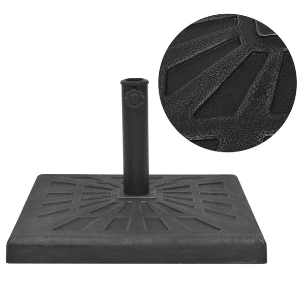  Parasol Base Resin Square Black 19 kg