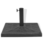 Parasol Base Resin Square Black 12 kg