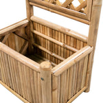 Garden Planter with Trellis Bamboo 40 cm