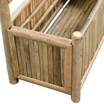 Garden Planter with Trellis Bamboo 70 cm