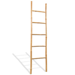 Bamboo Towel Ladder 5 Rungs 150cm | HomeAndLiving