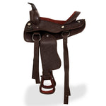 Western Saddle, Headstall&Breast Collar Real Leather 13