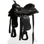 Western Saddle, Headstall&Breast Collar Real Leather 13