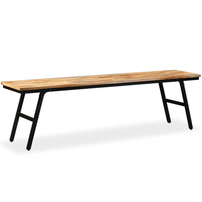Bench Reclaimed Teak and Steel