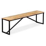 Bench Solid Mango Wood, Steel