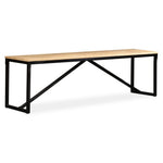 Bench Solid Mango Wood, Steel