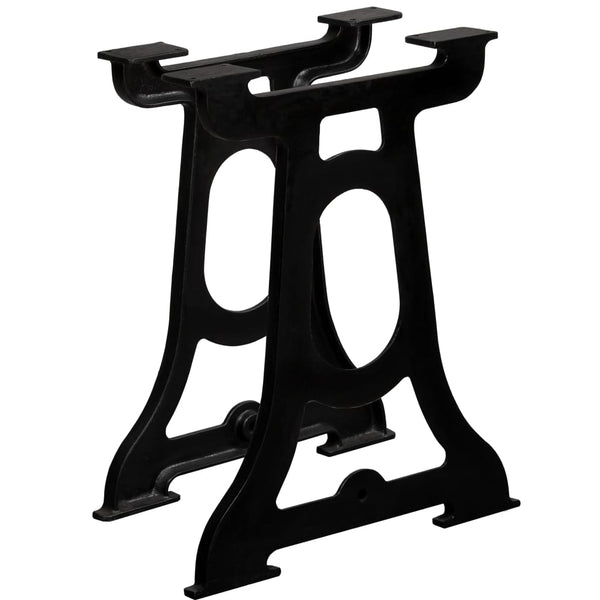 Dining Table Legs 2 pcs Y-Frame Cast Iron
