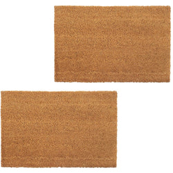 Doormats 2 pcs 24 mm--Coir Natural