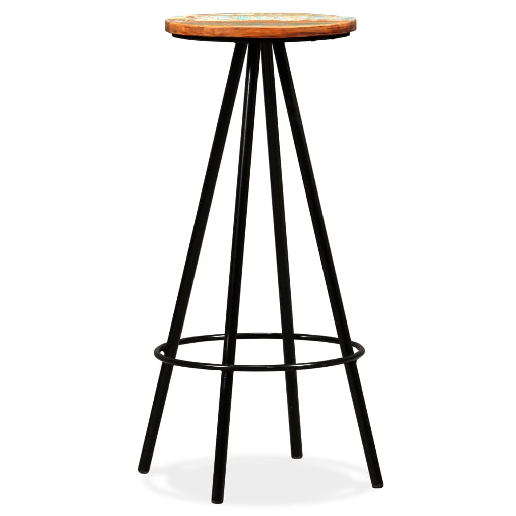 Bar Stools 2 pcs Solid Reclaimed Wood - 30×76cm