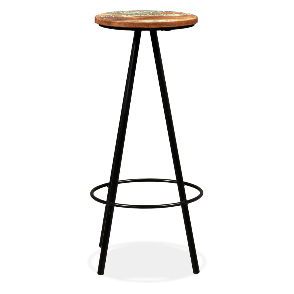 Bar Stools 2 pcs Solid Reclaimed Wood - 30×76cm