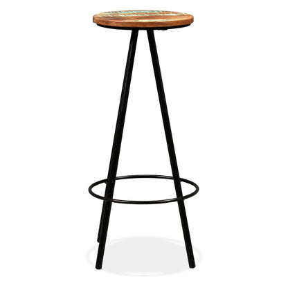 Bar Stools 2 pcs Solid Reclaimed Wood - 30×76cm