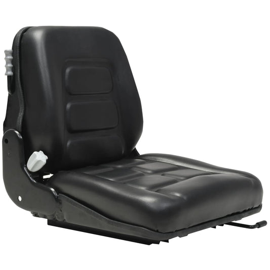 Forklift & Tractor Seat with Suspension and Adjustable Backrest - 47×50×49cm