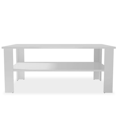 Coffee Table Chipboard, White - 100×59×42cm