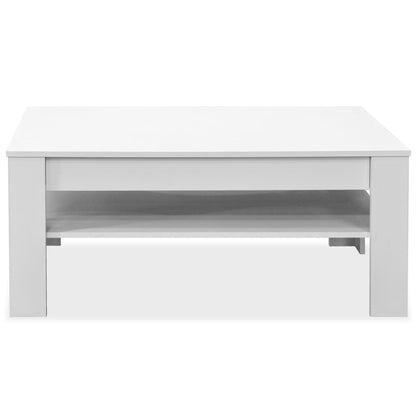 Coffee Table Chipboard, White - 110×65×48cm