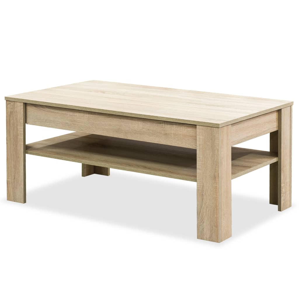 Coffee Table Chipboard Oak - 110×65×48cm