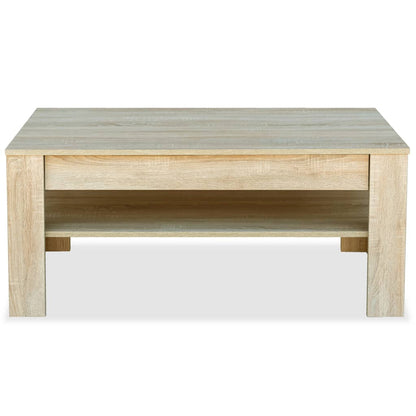 Coffee Table Chipboard Oak - 110×65×48cm