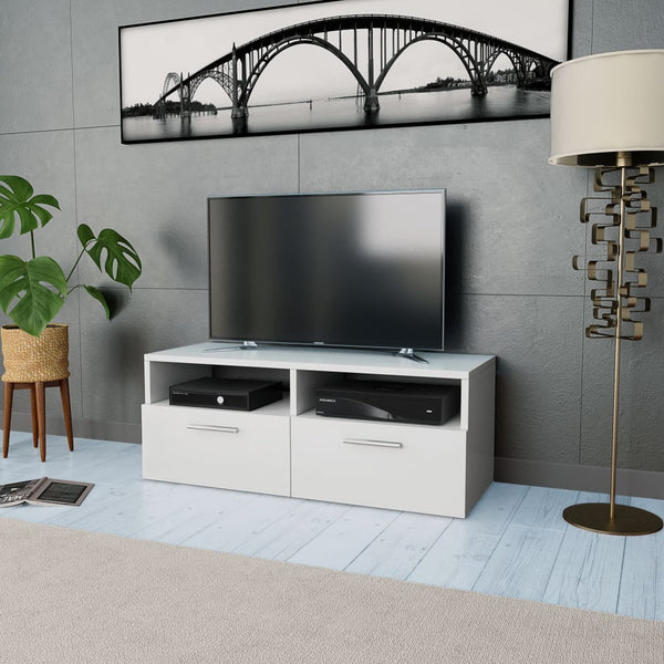  TV Cabinet Chipboard White