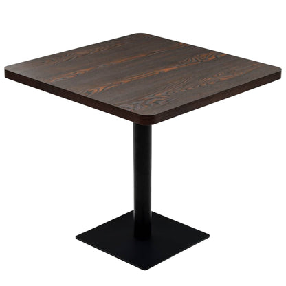Bistro Table MDF and Steel Square Dark Ash