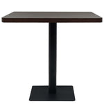 Bistro Table MDF and Steel Square Dark Ash