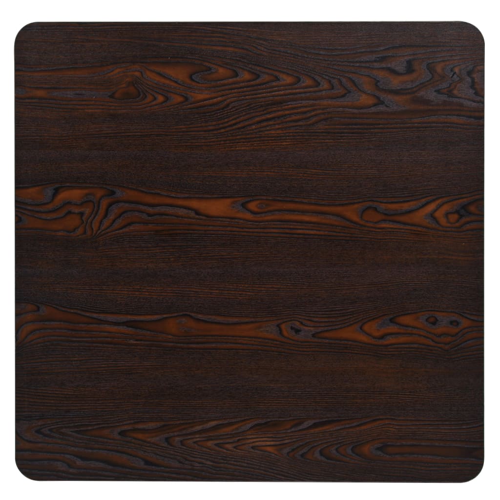 Bistro Table MDF and Steel Square Dark Ash