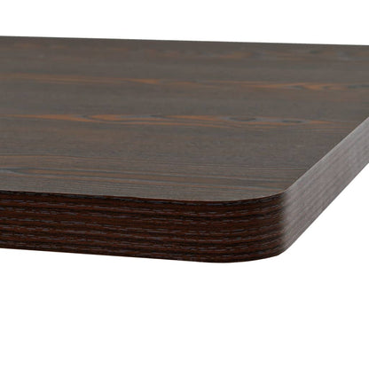 Bistro Table MDF and Steel Square Dark Ash